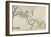 Map of the Euphrates Valley Route to India-null-Framed Giclee Print