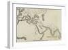 Map of the Euphrates Valley Route to India-null-Framed Giclee Print