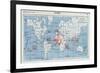 Map of the French Colonies, 1905-null-Framed Giclee Print