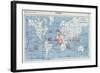 Map of the French Colonies, 1905-null-Framed Giclee Print