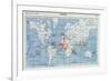 Map of the French Colonies, 1905-null-Framed Premium Giclee Print