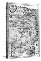 Map of the Garden of Eden, 1675-Athanasius Kircher-Stretched Canvas