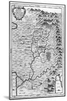 Map of the Garden of Eden, 1675-Athanasius Kircher-Mounted Giclee Print