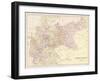Map of the German Empire after the War with France (Note Alsace and Lorraine are Included)-null-Framed Art Print