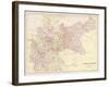 Map of the German Empire after the War with France (Note Alsace and Lorraine are Included)-null-Framed Art Print