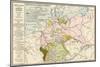 Map of the German Empire before World War I, c.1912-null-Mounted Giclee Print