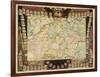 Map of the German Empire with Portraits of the Holy Roman Emperors, Published by Louis-Charles…-Nicolas De Fer-Framed Giclee Print