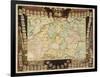 Map of the German Empire with Portraits of the Holy Roman Emperors, Published by Louis-Charles…-Nicolas De Fer-Framed Giclee Print