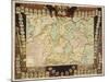 Map of the German Empire with Portraits of the Holy Roman Emperors, Published by Louis-Charles…-Nicolas De Fer-Mounted Giclee Print