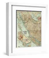 Map of the Grand Trunk Pacific Railway In British Columbia, c.1910-null-Framed Art Print