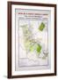 Map of the Graves and Cerons Regions-null-Framed Giclee Print