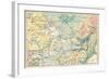 Map of the Great Lakes and the St. Lawrence Watershed-null-Framed Giclee Print