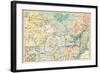 Map of the Great Lakes and the St. Lawrence Watershed-null-Framed Giclee Print