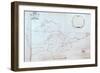 Map of the Great Lakes-Jolliet-Framed Giclee Print