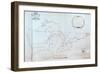 Map of the Great Lakes-Jolliet-Framed Giclee Print