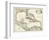 Map of the Gulf of Mexico-null-Framed Art Print