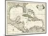 Map of the Gulf of Mexico-null-Mounted Art Print