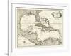 Map of the Gulf of Mexico-null-Framed Art Print