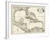 Map of the Gulf of Mexico-null-Framed Art Print