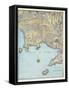 Map of the Gulf of Naples and Surrounding Area from 'Campi Phlegraei: Observations on the Volcanoes-Pietro Fabris-Framed Stretched Canvas