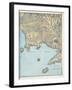 Map of the Gulf of Naples and Surrounding Area from 'Campi Phlegraei: Observations on the Volcanoes-Pietro Fabris-Framed Giclee Print