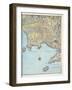 Map of the Gulf of Naples and Surrounding Area from 'Campi Phlegraei: Observations on the Volcanoes-Pietro Fabris-Framed Giclee Print