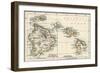 Map of the Hawaiian Islands, 1870s-null-Framed Giclee Print