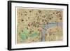 Map of the Heart of London, Published by Francis Chichester-null-Framed Giclee Print