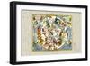 Map of the Heavens-Andreas Cellarius-Framed Art Print