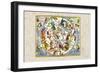 Map of the Heavens-Andreas Cellarius-Framed Premium Giclee Print