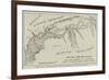 Map of the Heri-Rud Valley-null-Framed Giclee Print