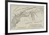 Map of the Heri-Rud Valley-null-Framed Giclee Print