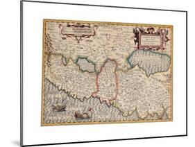 Map of the Holy Land, from 'Atlas Sive Cosmographicae Meditationes' by Henricus Hondius,…-Gerardus Mercator-Mounted Giclee Print