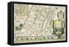 Map of the Holy Land in Old Testament Times by Mons L'Abbe de La Grive, 1772-null-Framed Stretched Canvas