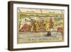 Map of the Holy Land-Ptolemy-Framed Art Print