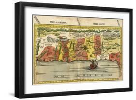 Map of the Holy Land-Ptolemy-Framed Art Print