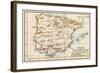 Map of the Iberian Peninsula Under the Moors, 11th Century-null-Framed Giclee Print