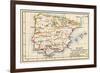 Map of the Iberian Peninsula Under the Moors, 11th Century-null-Framed Giclee Print