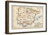 Map of the Iberian Peninsula Under the Moors, 11th Century-null-Framed Giclee Print