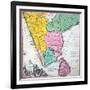 Map of the Indian Peninsula, 1733-null-Framed Giclee Print