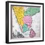 Map of the Indian Peninsula, 1733-null-Framed Giclee Print