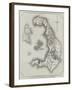 Map of the Island and Bay of Santorin, in the Greek Archipelago-null-Framed Giclee Print