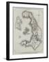 Map of the Island and Bay of Santorin, in the Greek Archipelago-null-Framed Giclee Print