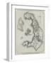 Map of the Island and Bay of Santorin, in the Greek Archipelago-null-Framed Giclee Print