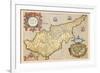 Map of the Island of Cyprus-Abraham Ortelius-Framed Art Print