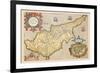 Map of the Island of Cyprus-Abraham Ortelius-Framed Art Print