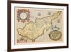 Map of the Island of Cyprus-Abraham Ortelius-Framed Art Print