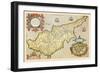 Map of the Island of Cyprus-Abraham Ortelius-Framed Art Print