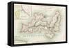 Map of the Island of Elba, 1814-Baron Louis Albert Bacler D'albe-Framed Stretched Canvas