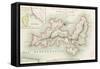 Map of the Island of Elba, 1814-Baron Louis Albert Bacler D'albe-Framed Stretched Canvas